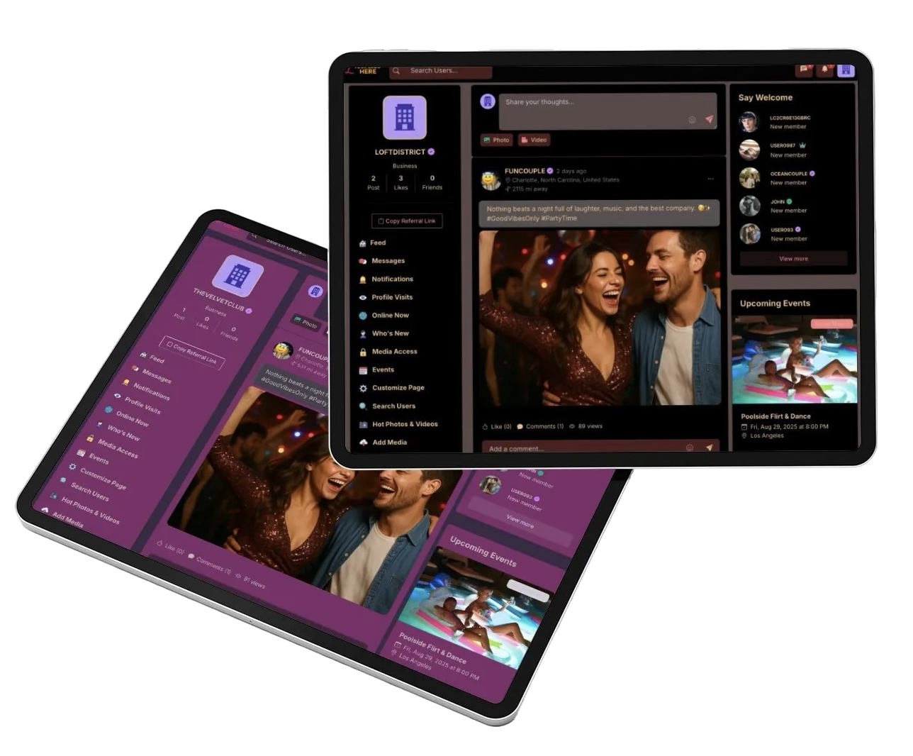 Business profile customization preview